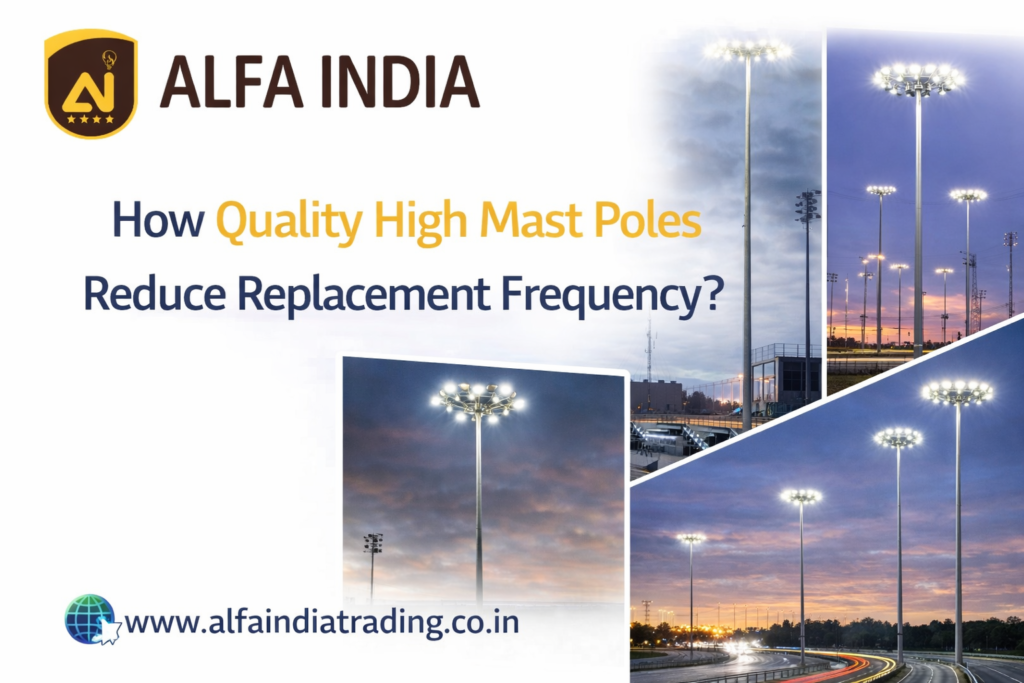 How Quality High Mast Poles Reduce Replacement Frequency? 